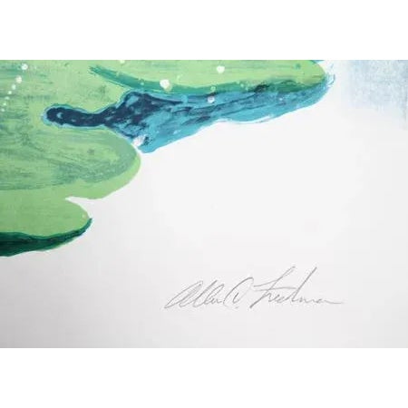 Artist: Allen Friedman, American Title: Leaping Lunker Year: circa 1980 Medium: Lithograph, signed and numbered in pencil...