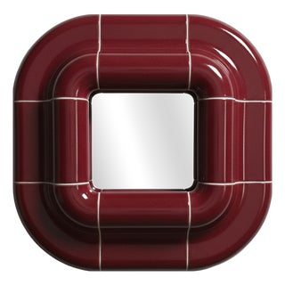Lolo Mirror in Deep Burgundy by Tilecito For Sale
