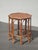 French Country Vintage French Country Brown Bamboo Rattan Side Table ~ End Table For Sale - Image 3 of 10