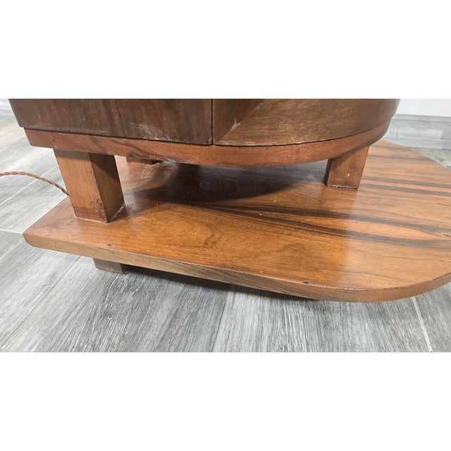 Brown Art Deco Wooden Floor Lamp For Sale - Image 8 of 12
