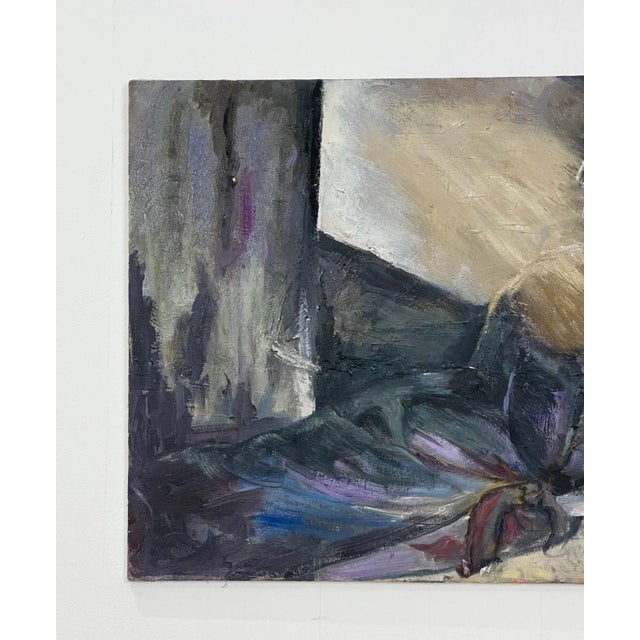 American Figurative Painting of a Woman Reclining For Sale - Image 3 of 5