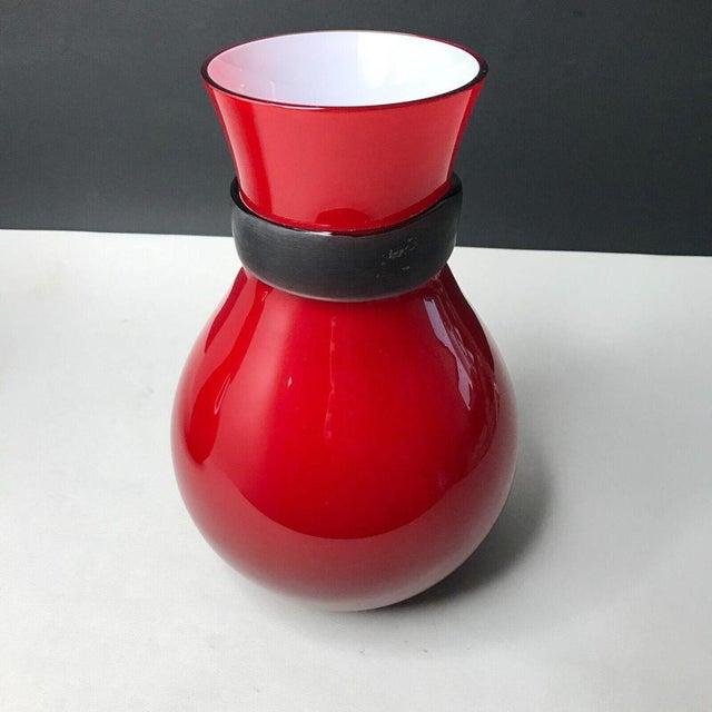 Fasciati Vases by Salviati Murano for Simon Moore, Venice, 1999, Set of 2 For Sale - Image 16 of 18