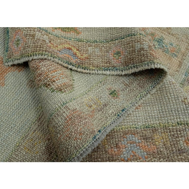 Textile Turkish Oushak Rug 6'2" x 8'7" #18627 For Sale - Image 7 of 8
