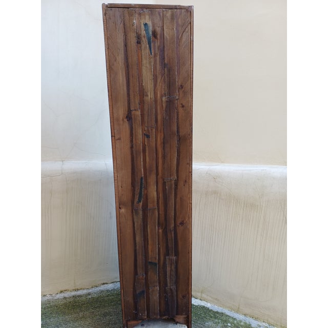 Small Tuscan Chestnut Display Cabinet, Early 1900s For Sale - Image 14 of 18