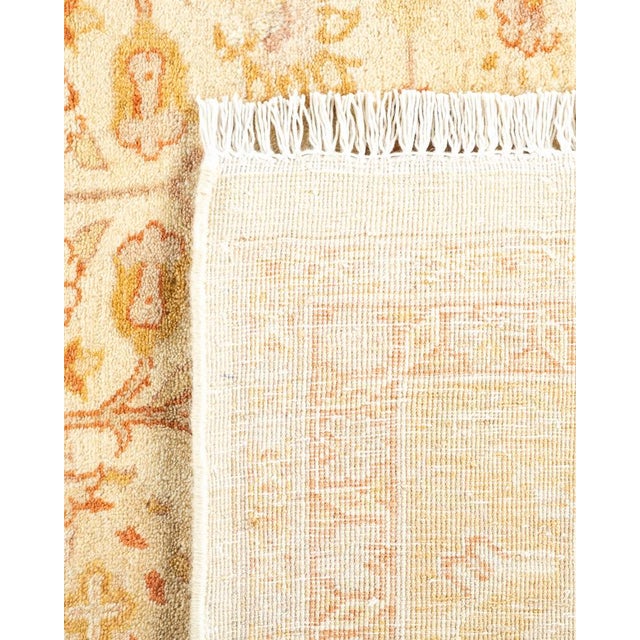 2000 - 2009 Mogul, One-of-a-Kind Hand-Knotted Area Rug in Ivory, 6' 2" x 8' 9" For Sale - Image 5 of 8