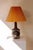 Danish Ceramic Table Lamp by Ib Oluf Hansen with Pleated Shade, 1960s For Sale - Image 6 of 6