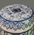 Contemporary Vintage Asian Ceramic Blue-White-Green Floral Garden Stool For Sale - Image 3 of 9