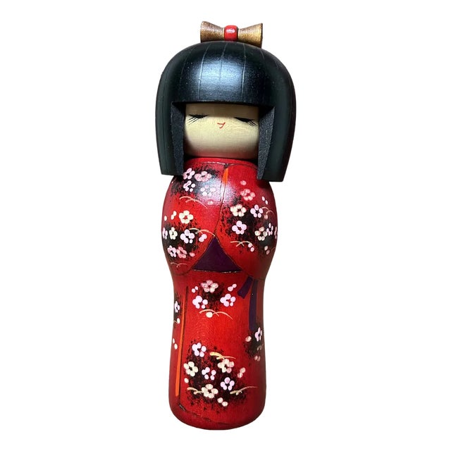 Vintage Sakura Kokeshi by Kishi Sadao Sadao Kishi, Japan, 1970s For Sale