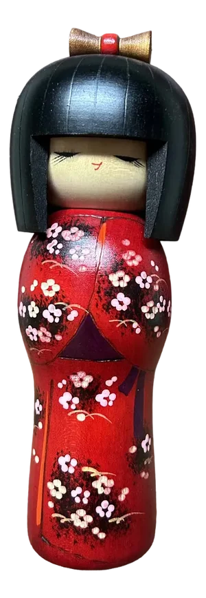 Vintage Sakura Kokeshi by Kishi Sadao Sadao Kishi, Japan, 1970s