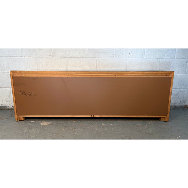 Mid 20th Century Modern Burl and Brass Credenza by Thomasville For Sale - Image 11 of 12