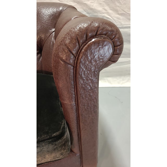 Late 20th Century Swedish Chesterfield Chairs- Set of 4 For Sale - Image 9 of 10
