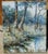 Vintage pointalist/impressionist oil painting on canvas by noted Venezuela artist, Martha de Vries. Unframed approx 12.5"...