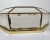 Mid-Century Modern Italian Brass and Glass Ceiling Wall Lamp, 1970s For Sale - Image 6 of 10