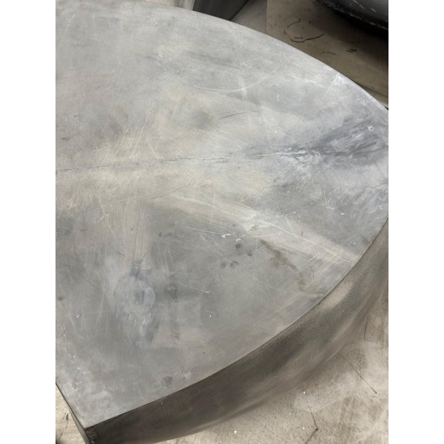 Attributed to Vladimir Kagan for Ralph Pucci Ltd Edition Grey Foundry Chairs and Ottoman For Sale In Palm Springs - Image 6 of 15