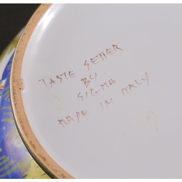 1960s Vintage Taste Setter by Sigma Faenza Garofano Soup Tureen - Hand-Painted Italian Majolica For Sale - Image 5 of 6