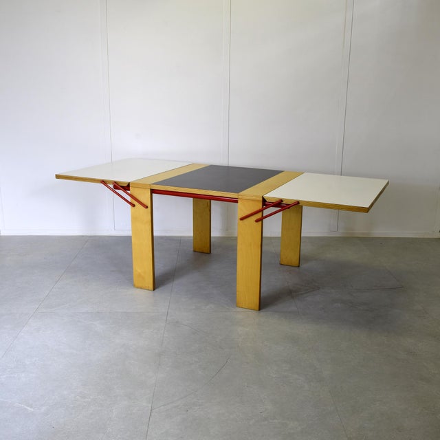 Wood Pallucco Opening Table by Laura De Lorenzo and Stefano Stefani, 1980s For Sale - Image 7 of 9