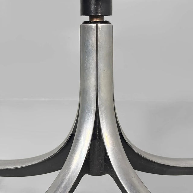 Italian Modern Black Office Chair by Osvaldo Borsano for Tecno, 1970s For Sale - Image 17 of 18