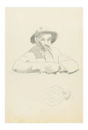 Portrait of a Man- Original Pencil Drawing by Ildebrando Urbani 1930 ca.