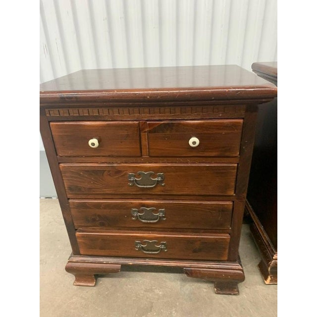 1970s Ethan Allen Old Tavern Nightstands a Pair Chairish