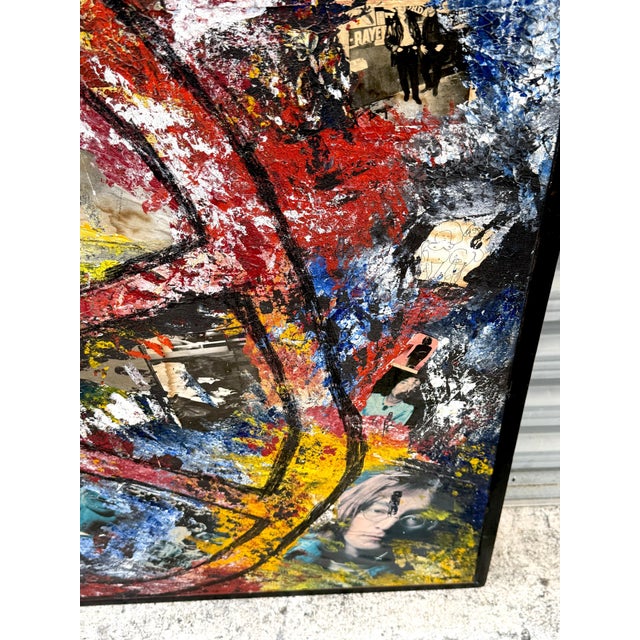 Imagine Peace' Monumental Mixed Media Beatles Painting, Circa 1970 For Sale - Image 11 of 13