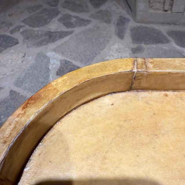 Modern 1980s Goatskin Side Table Style of Karl Springer For Sale - Image 3 of 12