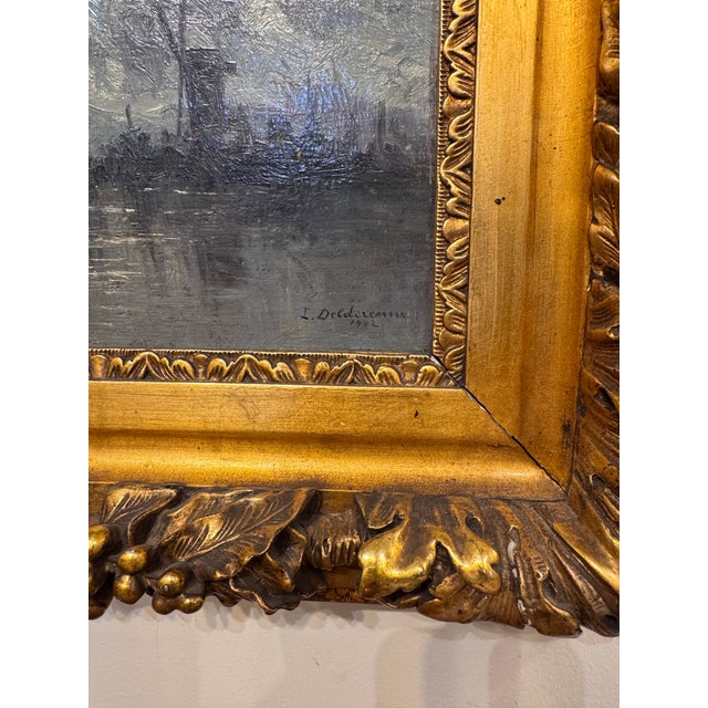 1900 - 1909 19th Century Night Seascape Oil Painting For Sale - Image 5 of 9