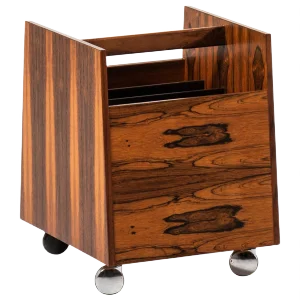 Rosewood Magazine Rack by Rolf Hesland for Bruksbo, Norway, 1960s