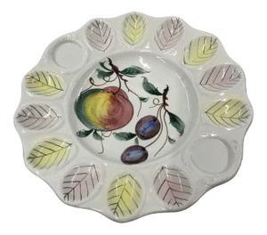 20th Century Italian Deviled Egg Plate