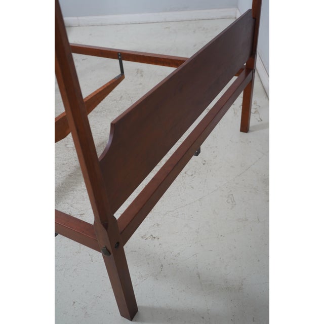 Eldred Wheeler Queen Size Cherry Canopy Bed For Sale - Image 17 of 17