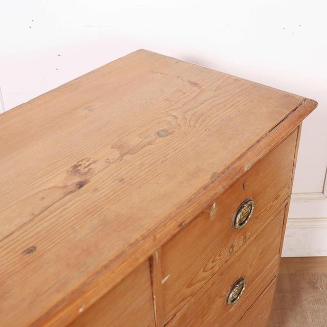 English Pine Chest of Drawers For Sale - Image 8 of 9