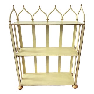 Hollywood Regency, Mid Century Style Tole Étagère, Brugar Design New York For Sale
