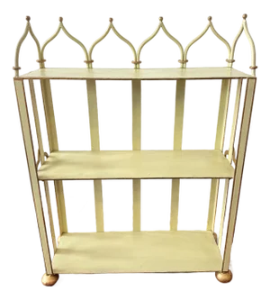 Hollywood Regency, Mid Century Style Tole Étagère, Brugar Design New York