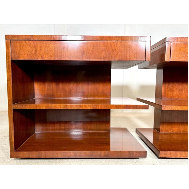(2) Ralph Lauren Modern Hollywood Night Stands / Side Tables For Sale - Image 9 of 9
