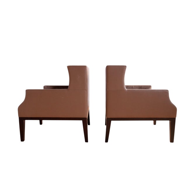 Contemporary Pair of Christian Liaigre "Caraïbes" Armchairs For Sale - Image 3 of 7