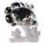 Vintage Swarovski Crystal Butterfly Fish on Coral For Sale