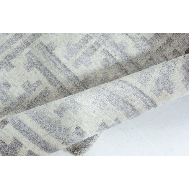 Modern Geometric Terra Hand-Knotted Wool Runner by Doris Leslie Blau Size: 2'3" × 14'0" (68 × 426 cm) Infuse your space...