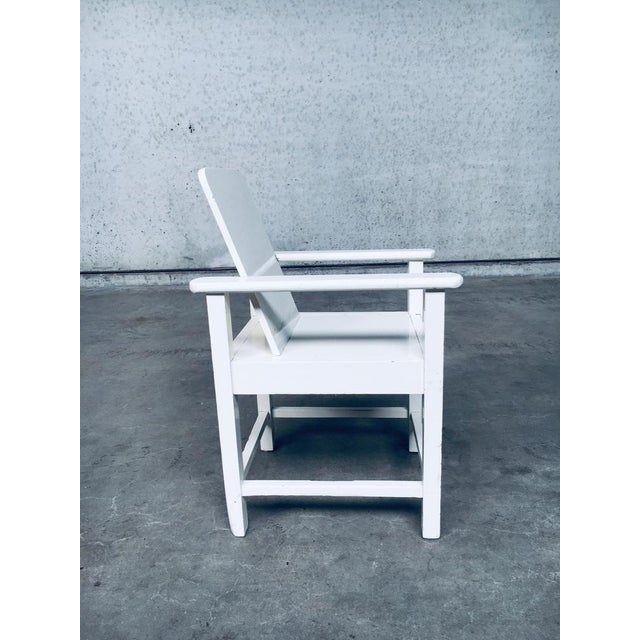 Set of Art Deco Handmade Childrens Armchair Set, Belgium, 1920s For Sale - Image 9 of 18