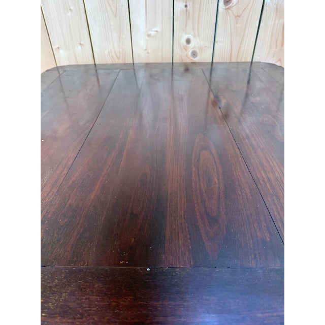 Mahogany Dining Table with Integrated Extensions For Sale - Image 3 of 9
