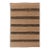 Rectangle Black Stripe Pattern Jute Rug, Boho Jute Rug 4x6 Ft. For Sale