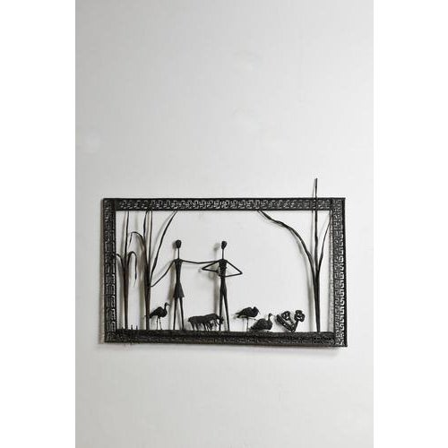 Mural Brutalist Painting Sculpture, 1960s For Sale - Image 6 of 6