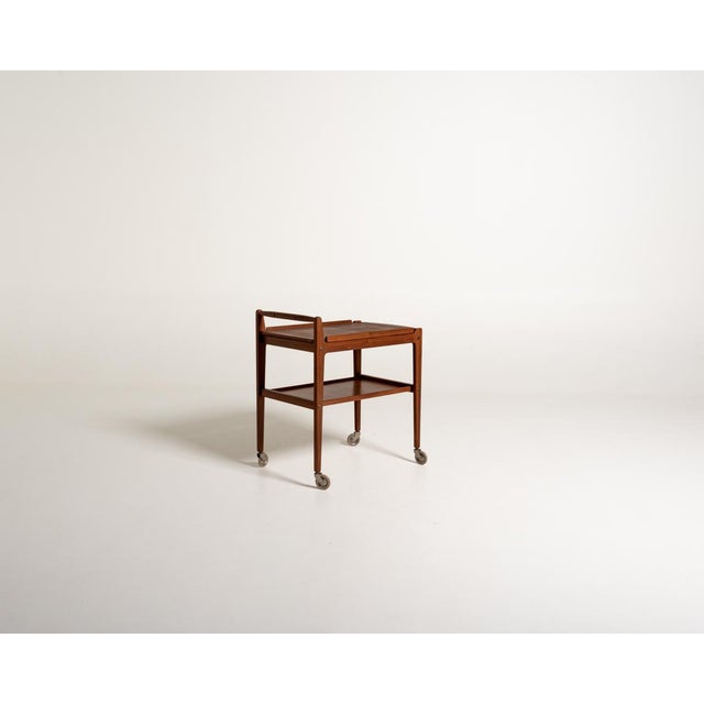 Swedish Teak Trolley by Erik Gustafssons Möbelfabrik, 1950s For Sale - Image 12 of 12