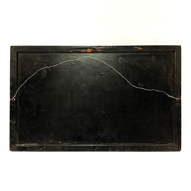 A fabulous wood and glass trade sign in black with gold foil lettering, reading Helen's Beauty Shoppe Upstairs. A great...