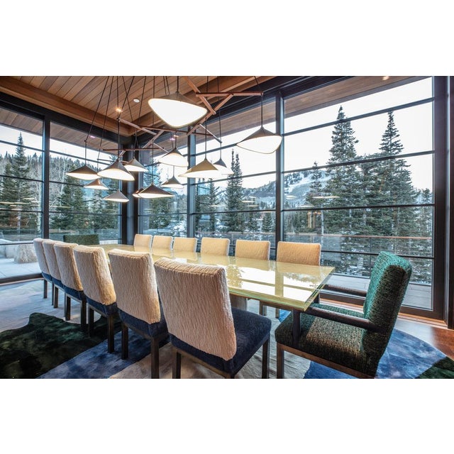 Mid-Century Modern Emily Group of Thirteen Pendant Light in White Semi-Matte by Daniel Becker for Moss Objects For Sale - Image 3 of 6