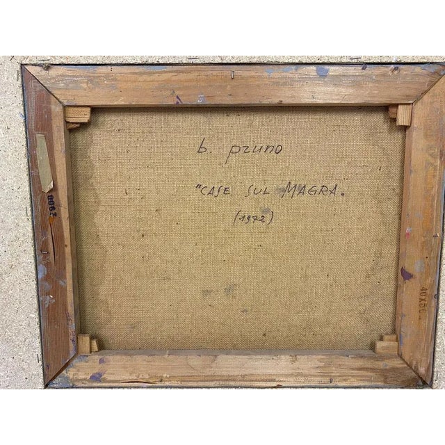 Italian Landscape Painting, 1970s, Oil & Pastel, Framed For Sale - Image 9 of 10