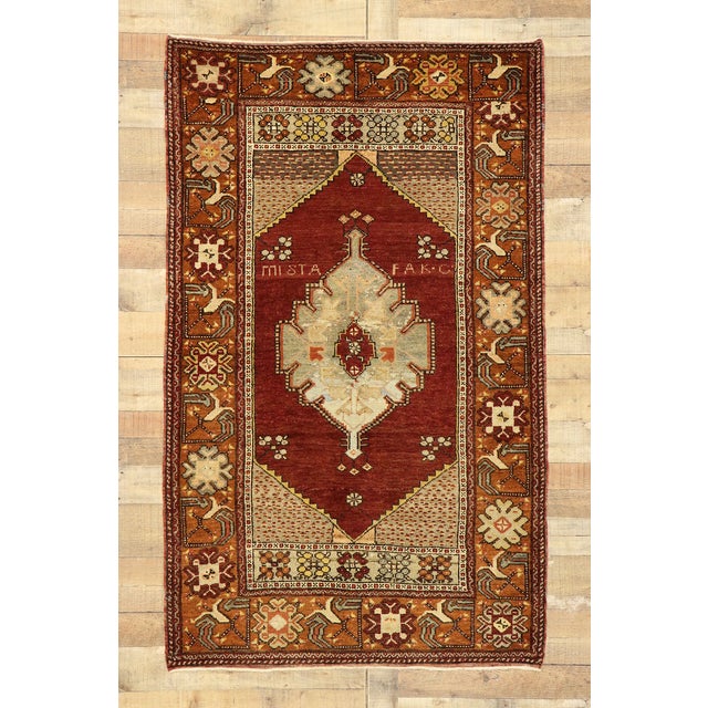 Vintage Turkish Oushak Rug - 03'10 X 06'02 | Chairish