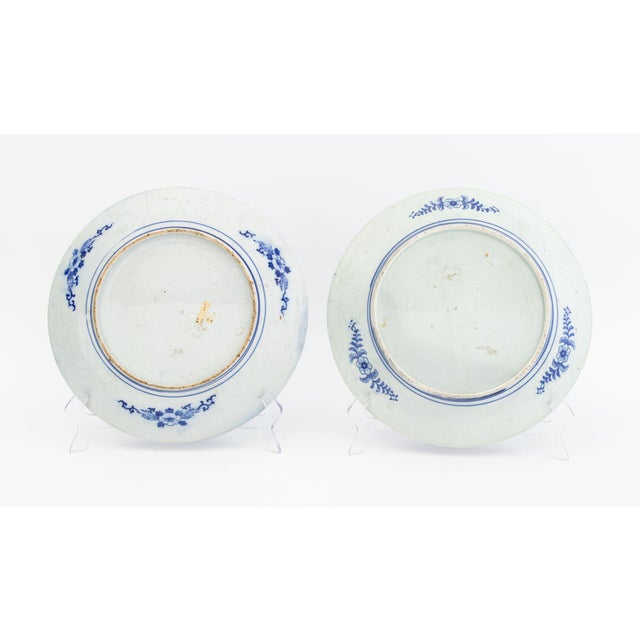 Chinese Blue and White Porcelain Chargers, 2 For Sale In New York - Image 6 of 7