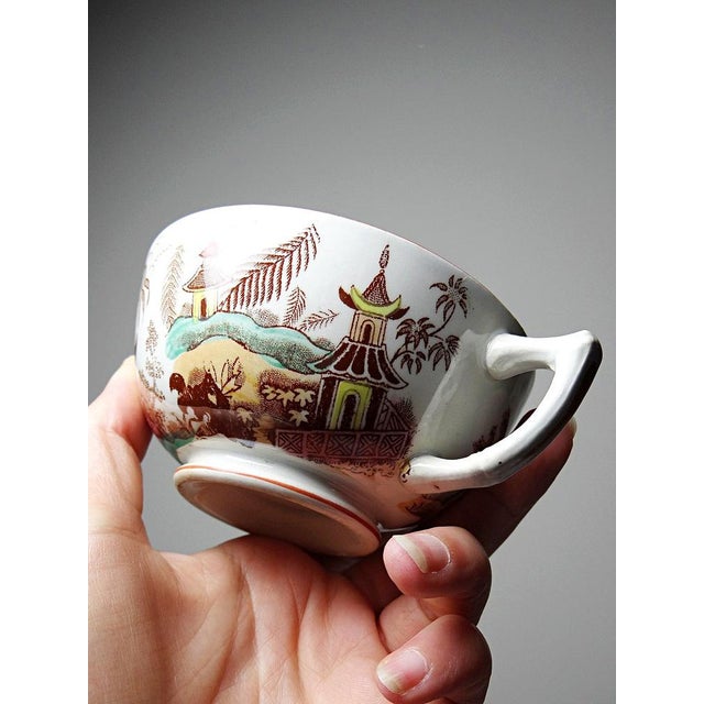 Antique Tea Service from Sarreguemines, 1900s, Set of 11 For Sale - Image 12 of 18