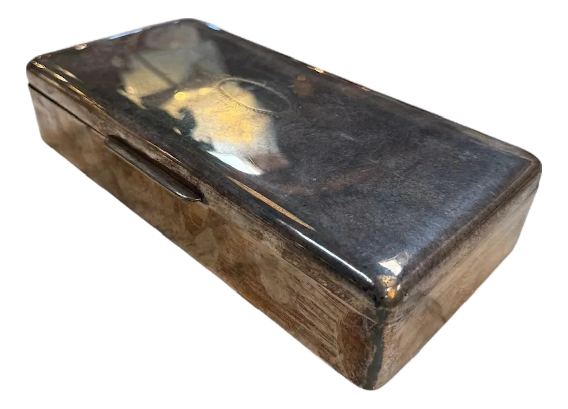 state express cigarettes box Vintage State Express Cigarettes Metal Cigarette Box With Wooden Interior