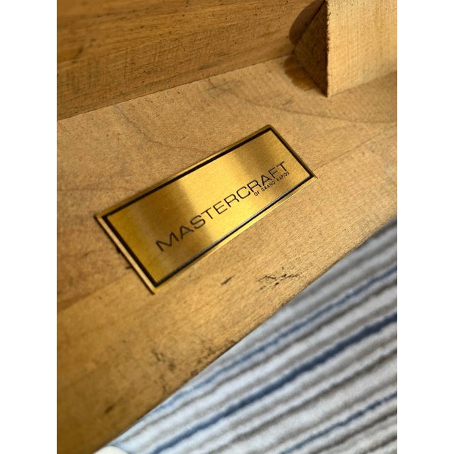 Vintage Mid-Century Burl Side Table by Mastercraft Furniture For Sale - Image 12 of 13