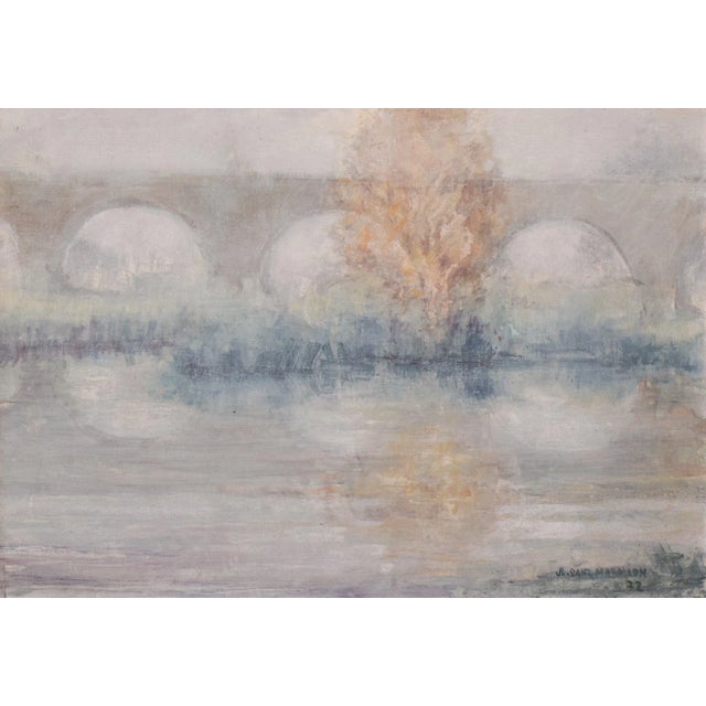 José Luis Sanz Magallon, Impressionist River Scene, 20th-Century, Oil on Canvas, Framed For Sale - Image 12 of 12